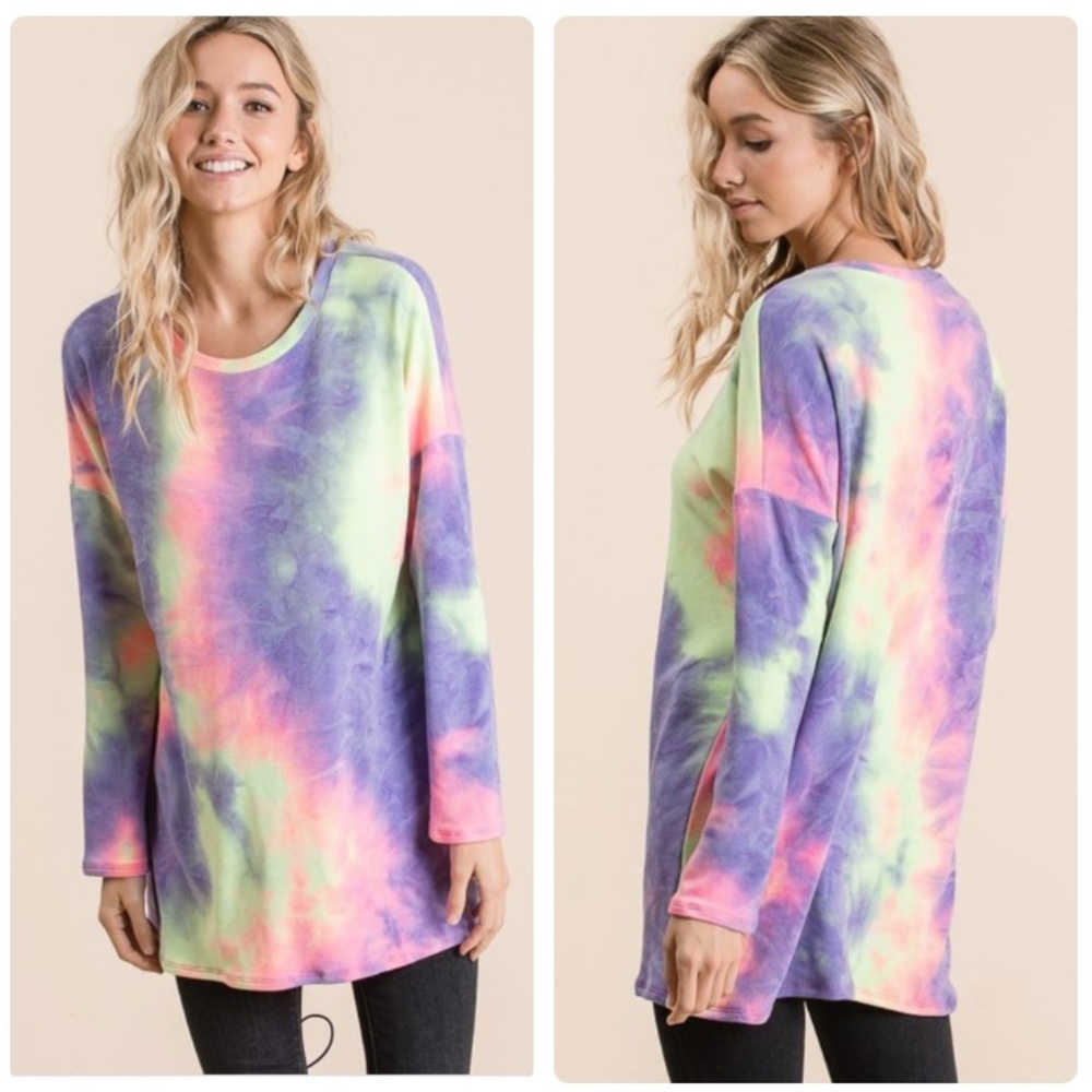 Small left ❤️tie-dye tunic top - Picture 8 of 10